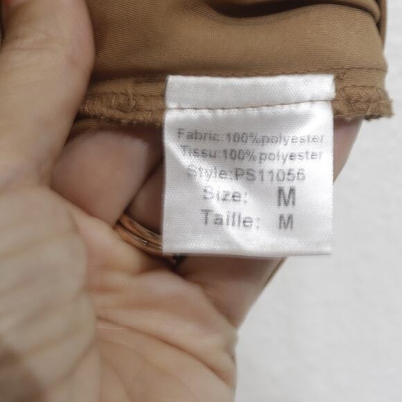 Elan Caramel Brown Sofia Cowl Neck Cami Top Sz M - Picture 6 of 11